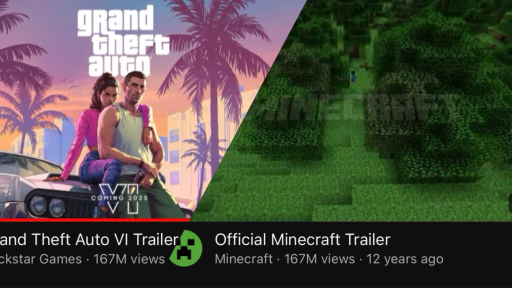 GTA 6 trailer surprasses Minecraft in views